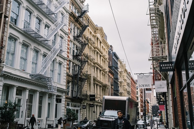 Foto o bairro de soho, em nova iorque.