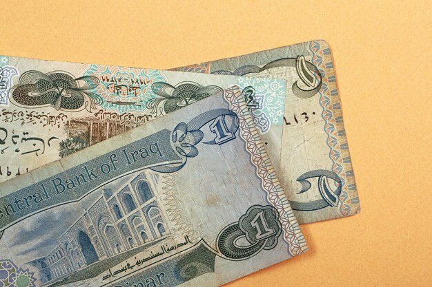 O banco central do Iraque One Dinar Banknote