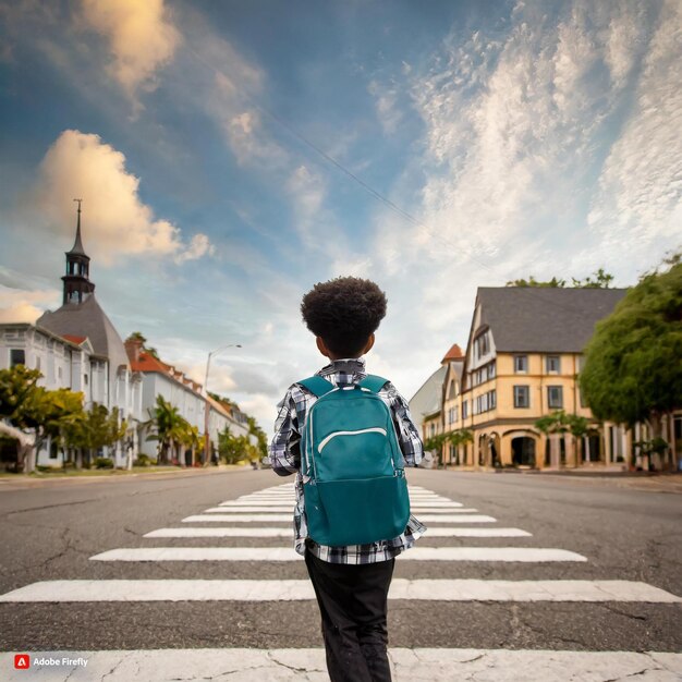 O bom menino de sexta-feira atravessa a rua e pede para abençoar todos os que serão melhores.