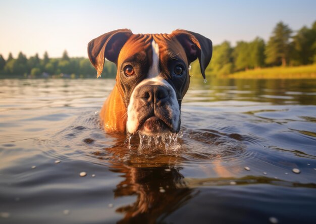 O Boxer é uma raça de cão de pêlo curto de médio a grande porte