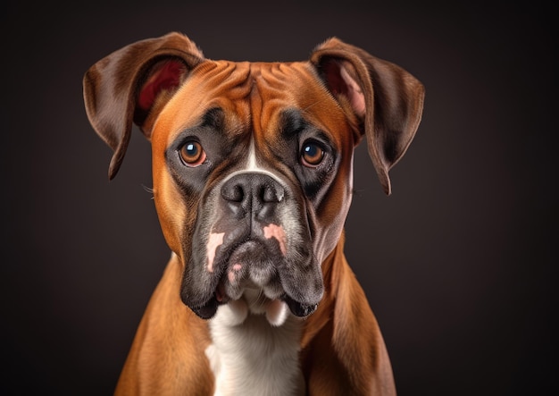 O Boxer é uma raça de cão de pêlo curto de médio a grande porte