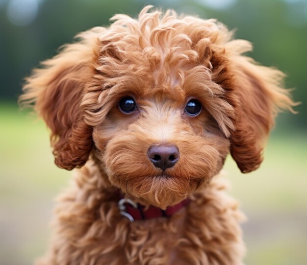 O cachorro está olhando para a câmera e tem a língua fora.