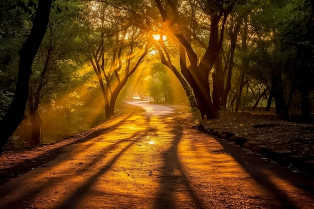 O caminho dos justos é como o sol da manhã brilhando cada vez mais até que Ai gerou