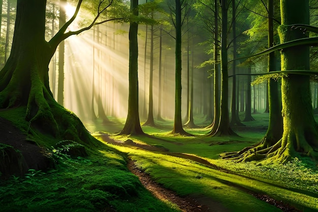 O caminho na floresta