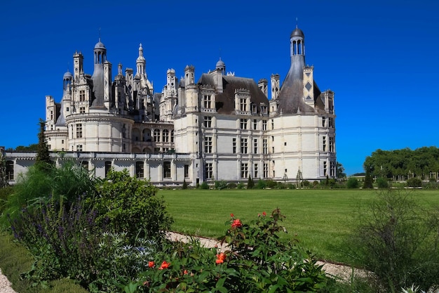 O castelo Chambord no Vale do Loire França Construído em 15191547