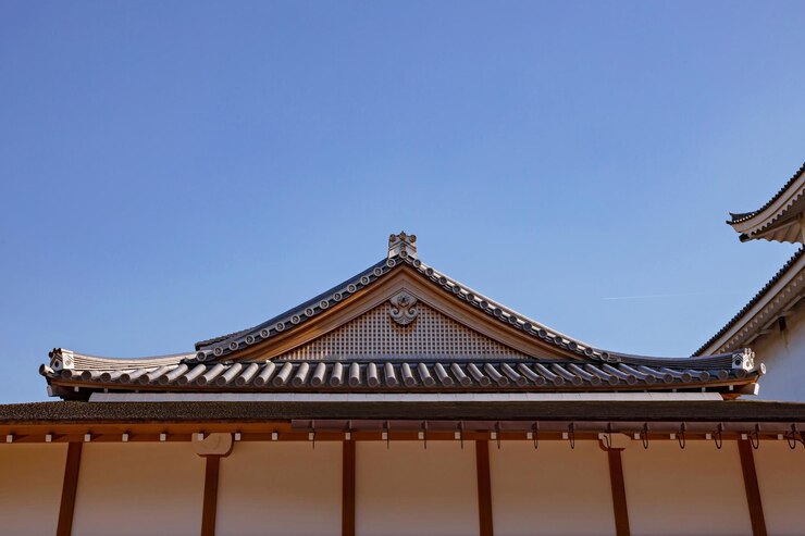Foto o castelo de nagoya na antiga estrutura histórica do japão está listado como um local histórico especial