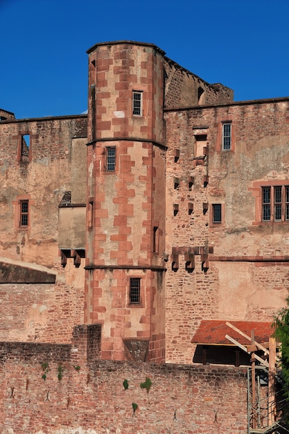 O castelo em heidelberg, alemanha