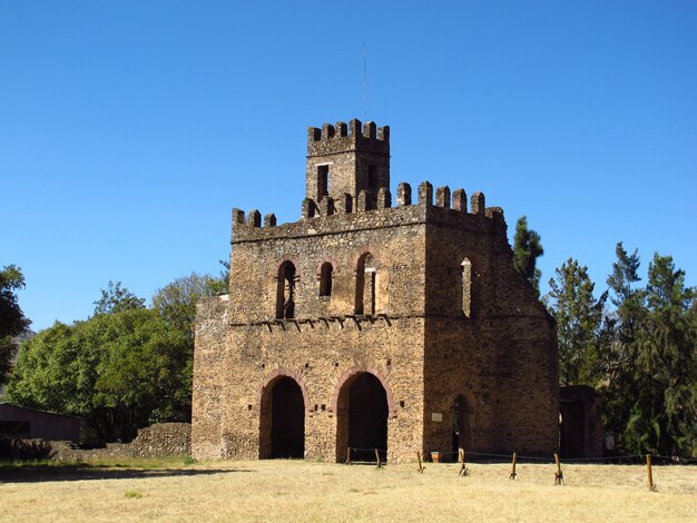 O castelo na cidade de Gondor, Etiópia