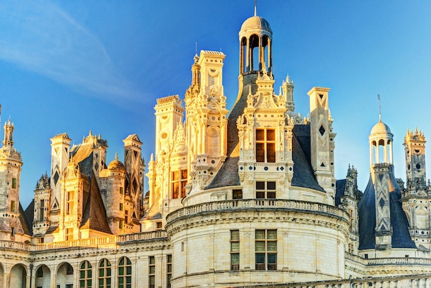 O castelo real de Chambord França