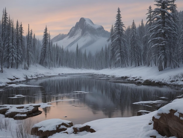 O cenário da beleza da natureza