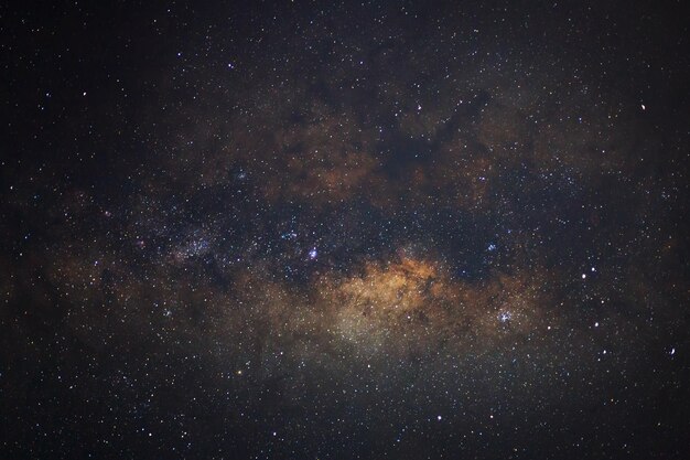 O centro da Via Láctea Fotografia de longa exposição
