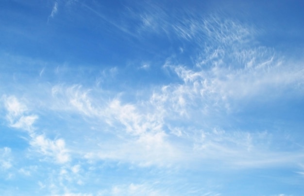 O céu é azul e branco