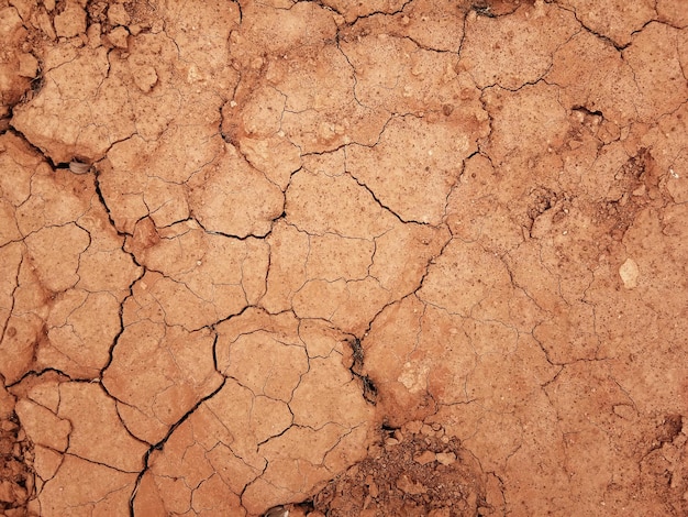 O chão tem rachaduras na vista superior para o plano de fundo