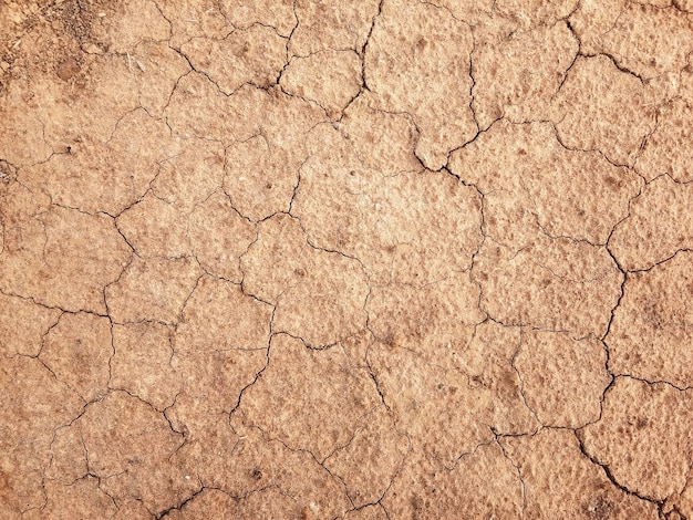 O chão tem rachaduras na vista superior para o plano de fundo