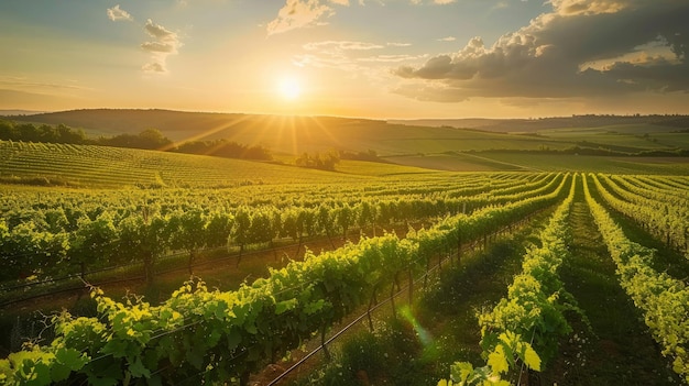 Foto o chardonnay ocupa 51% da área vitícola da borgonha, oferecendo até onde o olho pode ver.