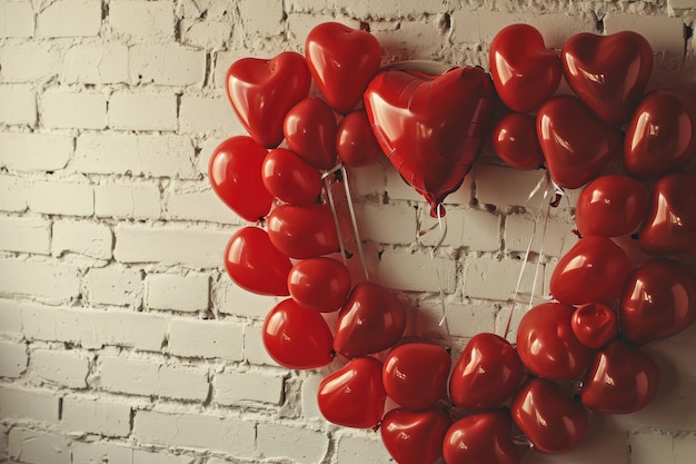 O clima festivo capturado em balões em forma de coração para o Dia dos Namorados