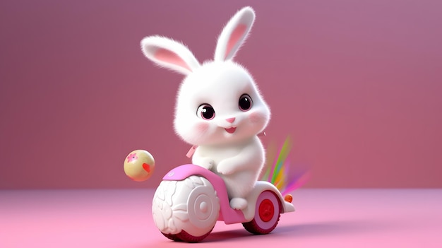 O coelho na bicicleta