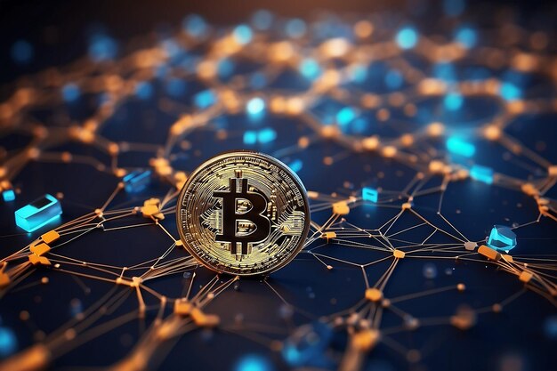 O conceito de criptomoedas da rede blockchain é um conceito digital incorruptível.