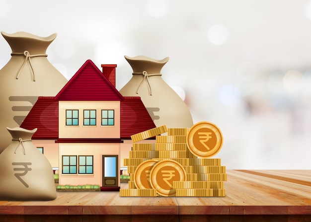 O conceito de dívida para habitação Hipoteca Conceito imobiliário riscos de comprar um reembolso de dívida de casa