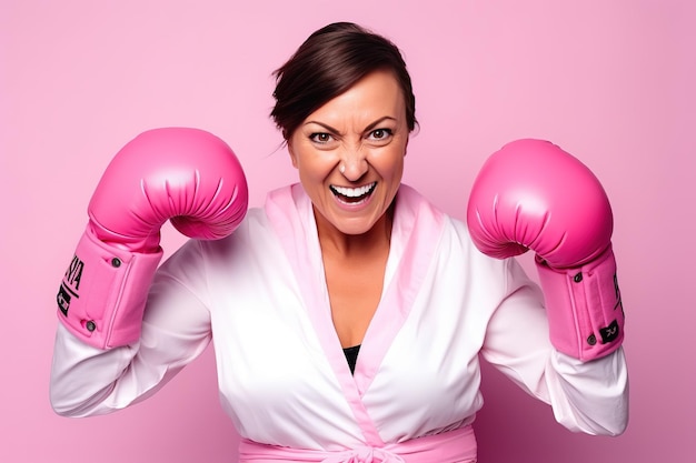 O conceito de luta das mulheres contra o câncer de mama