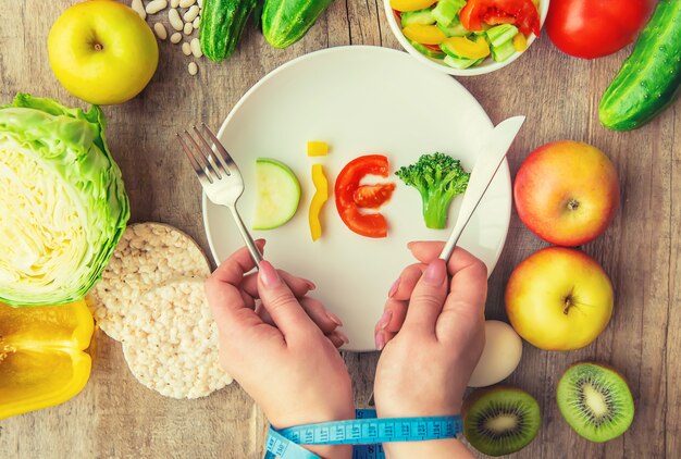 O conceito de nutrição adequada. Dieta. Foco seletivo.