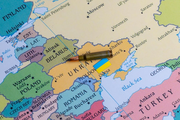 O conflito entre a rússia e a ucrânia a guerra na ucrânia a guerra na europa mapa da ucrânia