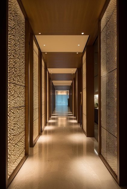 O corredor do Ritz Carlton, Hong Kong