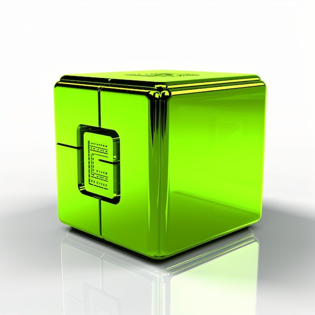 O cubo ou caixa de fotos consiste numa matriz de dígitos futurista moderno