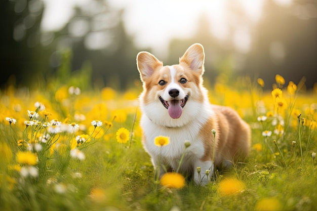 O deleite de Daisy A aventura de verão de um Corgi alegre