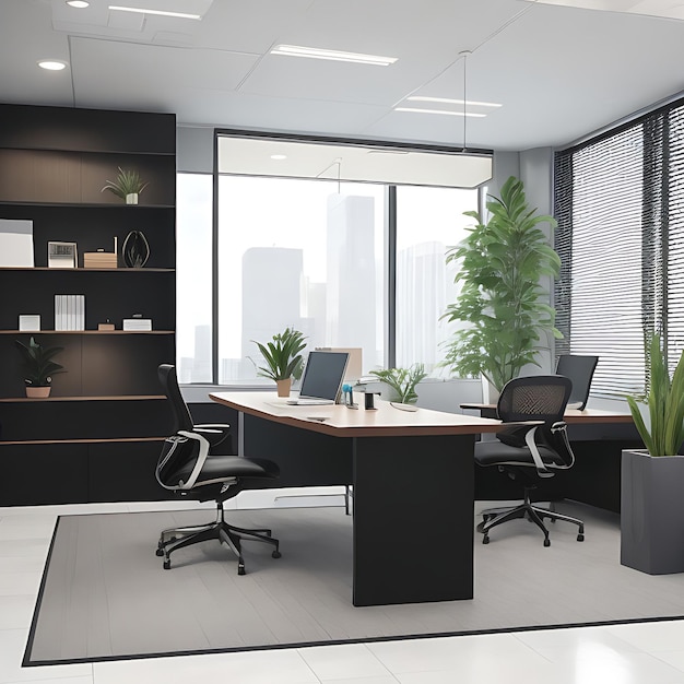 O design de interiores de escritórios de negócios para negócios corporativos