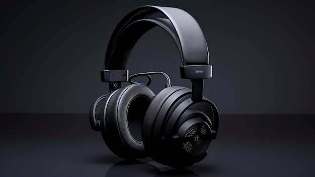O design minimalista e a faixa ajustável de um fone de ouvido de alta qualidade