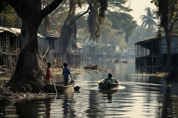 O deslocamento de comunidades devido a desastres relacionados com o clima