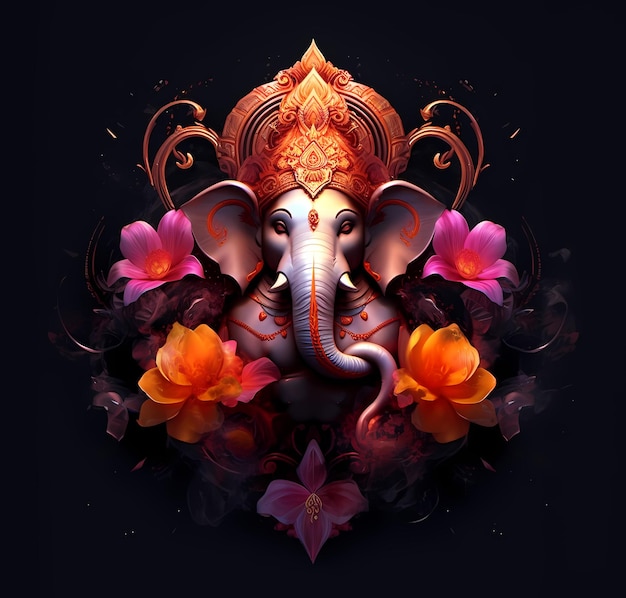 O deus indiano Ganesh Ganesha deus elefante hindu deus indiano Deus Ganesh Hd papel de parede