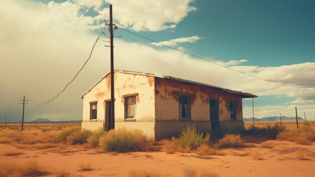 O edifício abandonado perto da minha cidade natal.