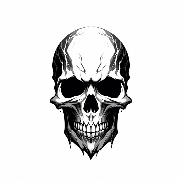 O emblema do crânio de Halloween, uma intriga atemporal.