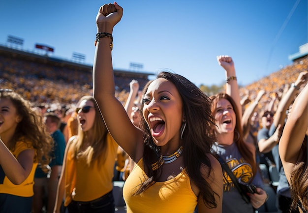 O entusiasmo nasce o empoderamento das mulheres no espetáculo do estádio