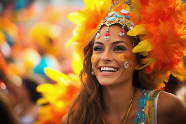 Foto o espírito do carnaval brasileiro