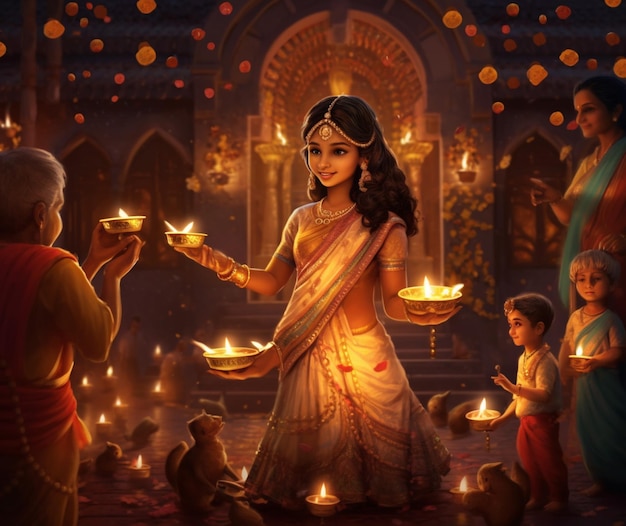 O espírito festivo do Diwali