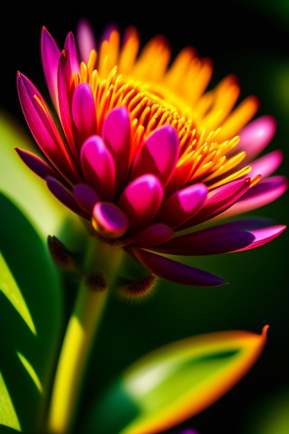 Foto o esplendor das flores altíssimas uma flor magnífica e majestosa