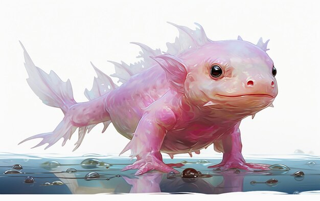 O extraordinário Axolotl uma salamandra neotênica conhecida por suas características juvenis conservadas