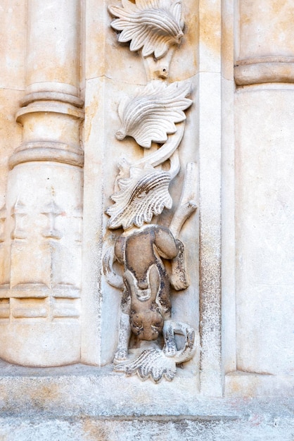 O famoso coelho da sorte esculpido na Catedral de Salamanca