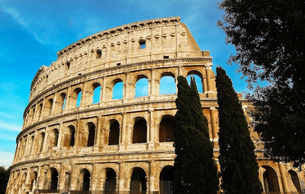 O famoso Coliseu em Roma Itália