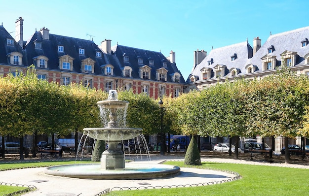 O famoso lugar des Vosges Paris França