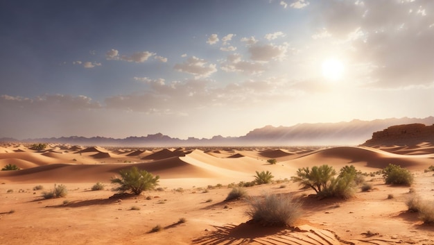 O fascínio da bela areia do deserto