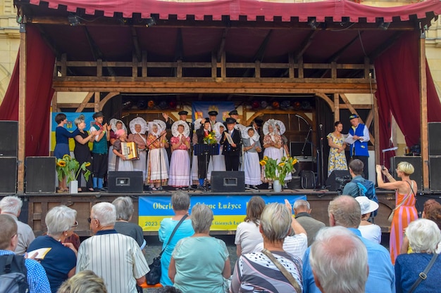 Foto o festival anual da cidade velha altstadtfest grlitz 2023 em gorlitz alemanha