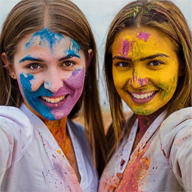 Foto o festival das cores, carinhosamente conhecido como holi, irrompe em toda a índia como uma celebração alegre