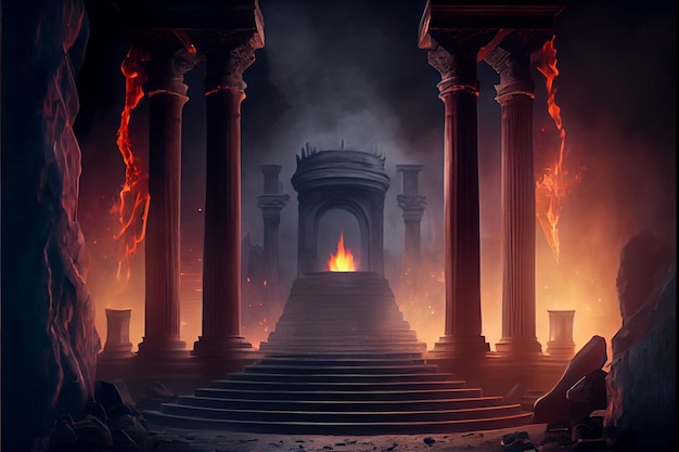 Fogo e Água no Templo Escuro