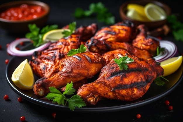 O frango Tandoori é uma comida picante não vegetariana indiana