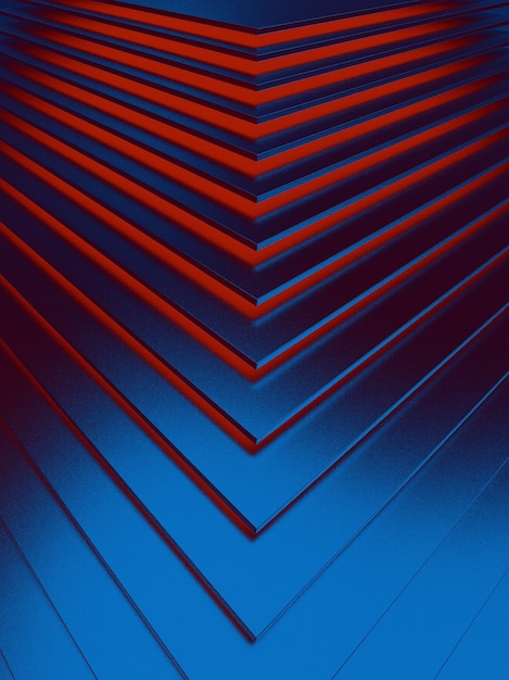 Foto o fundo azul abstrato do teste padrão do metal. ilustração 3d