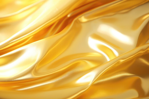 O fundo da folha de ouro brilha com reflexos de luz cativantes